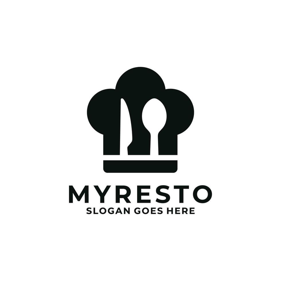 restaurant logo ontwerp vector illustratie