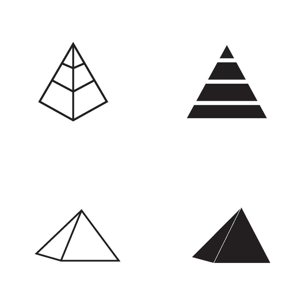 piramide icoon vector