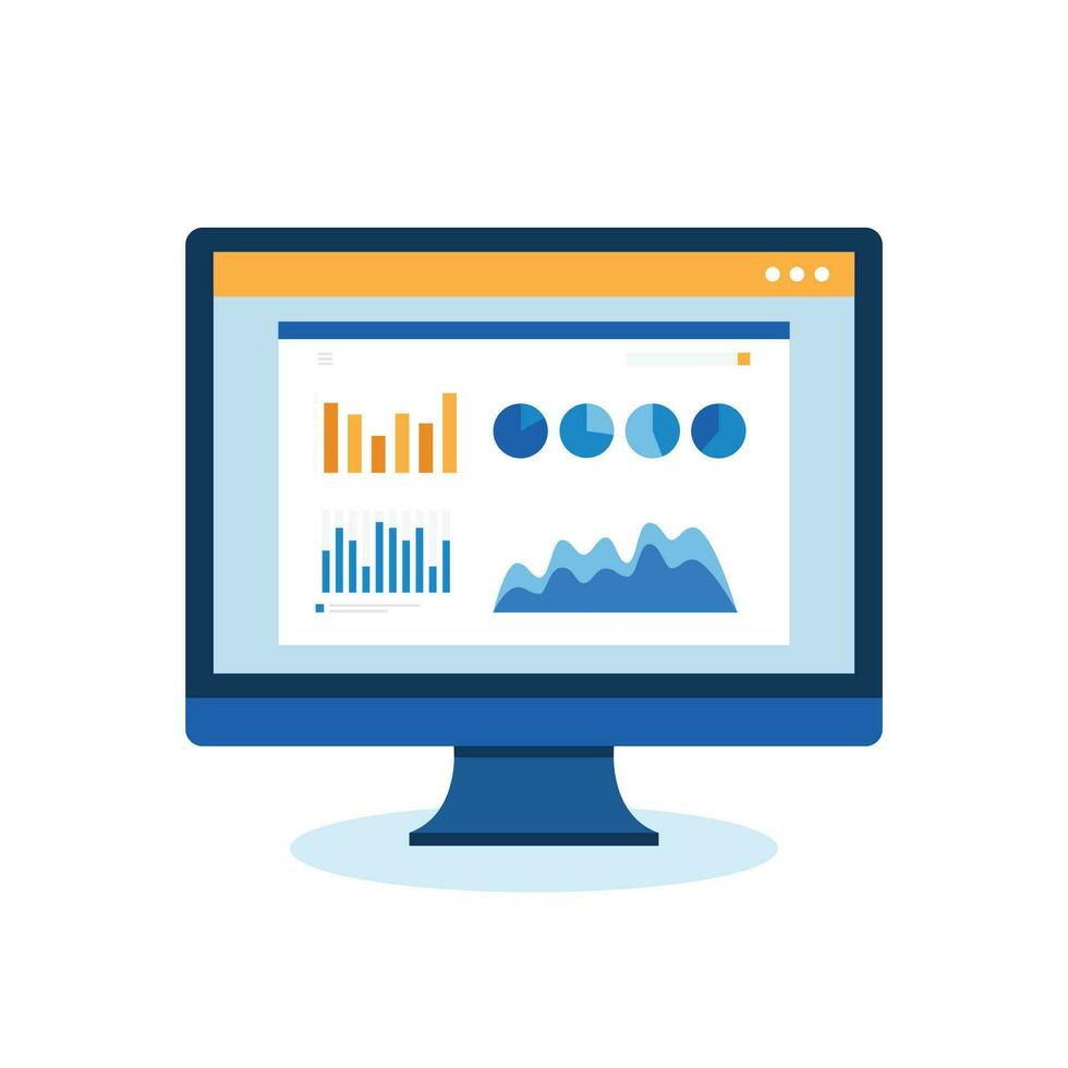 bedrijf analyse software digitaal vrij vector kunst