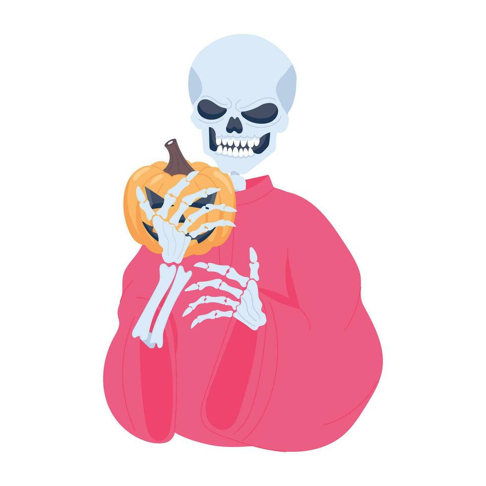 modieus halloween skelet vector