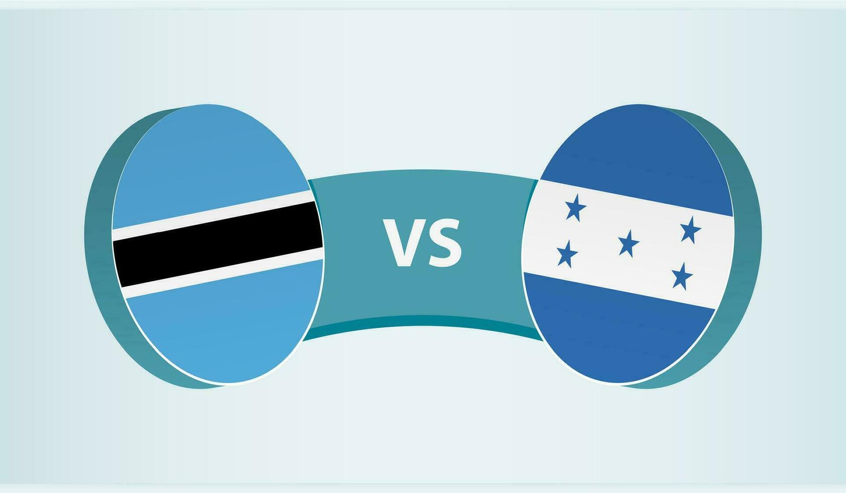 botswana versus Honduras, team sport- wedstrijd concept. vector
