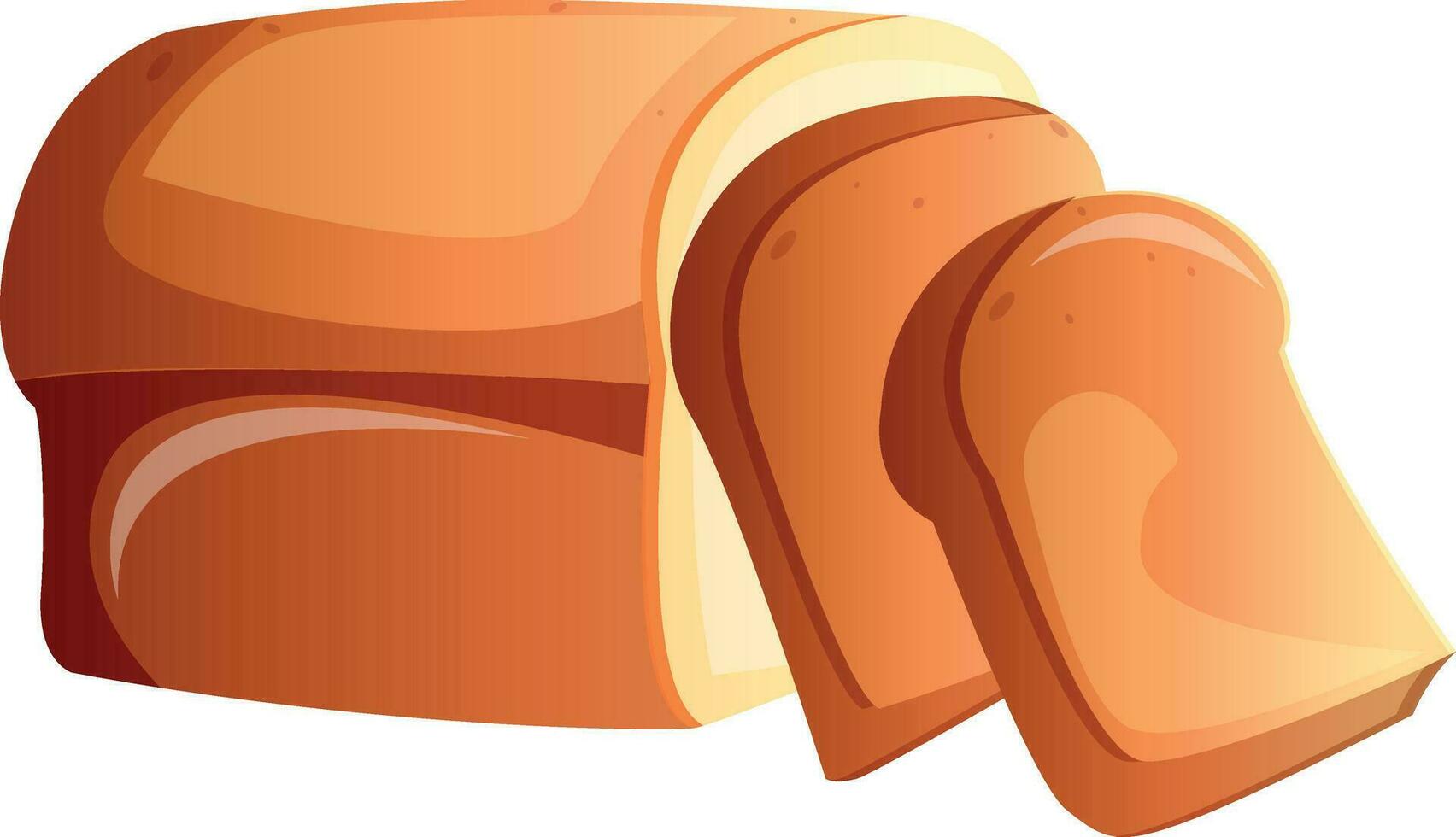 brood of brood, bakken brood, voedsel vector tekenfilm illustratie. brood clip art voor grafisch middelen voor appjes, menu's.