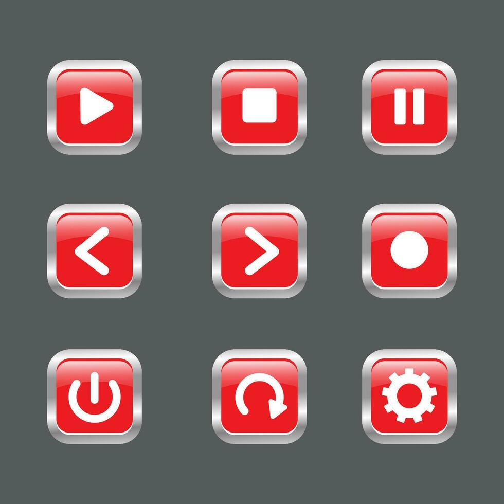 Speel knop icoon grafisch vector ontwerp illustratie