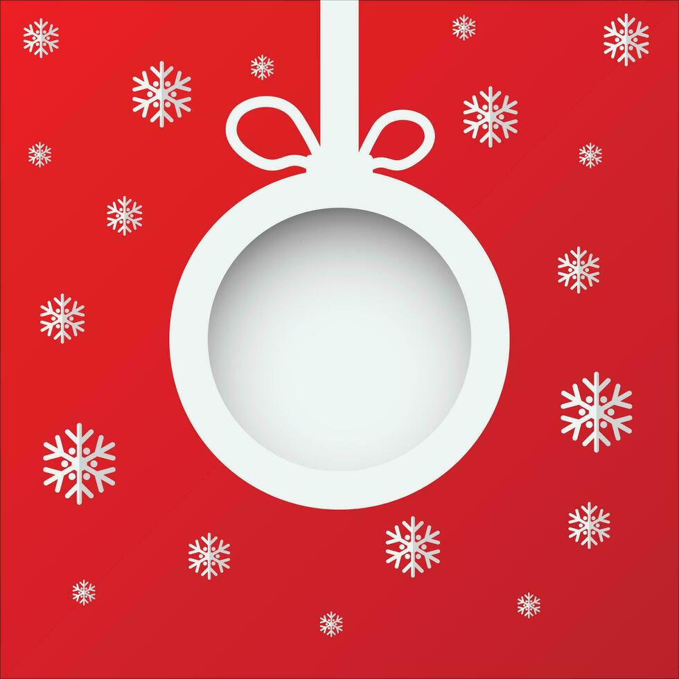 Kerstmis ballen. besnoeiing de papier. vector illustratie eps 10