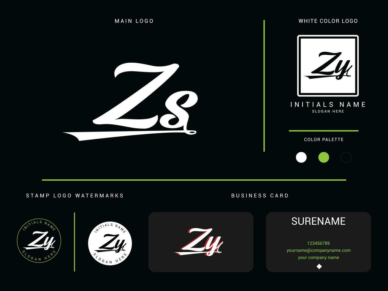 monogram zs logo vector, eerste kleding zs sz luxe mode logo brief ontwerp vector