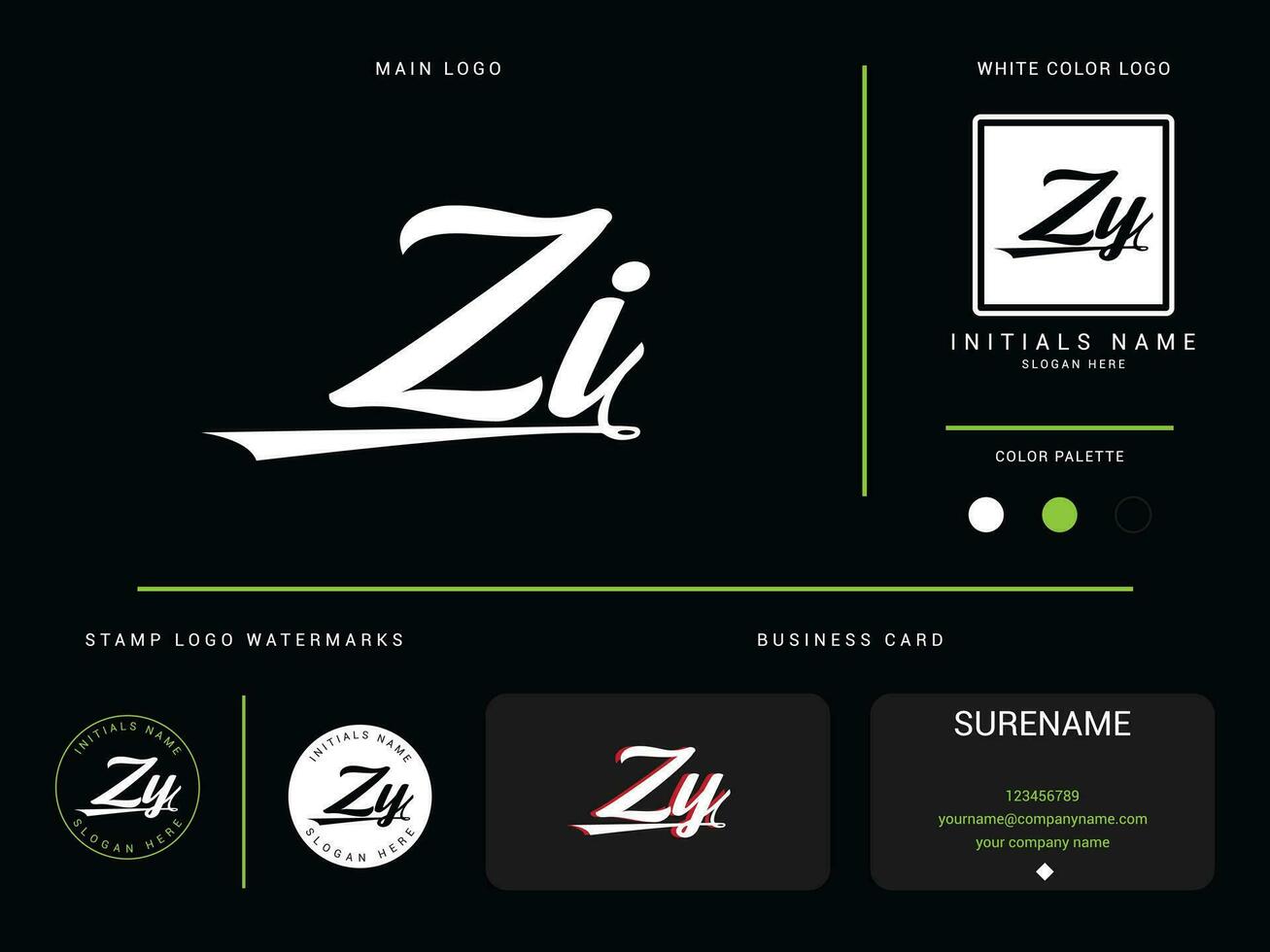 monogram zi logo vector, eerste kleding zi iz luxe mode logo brief ontwerp vector