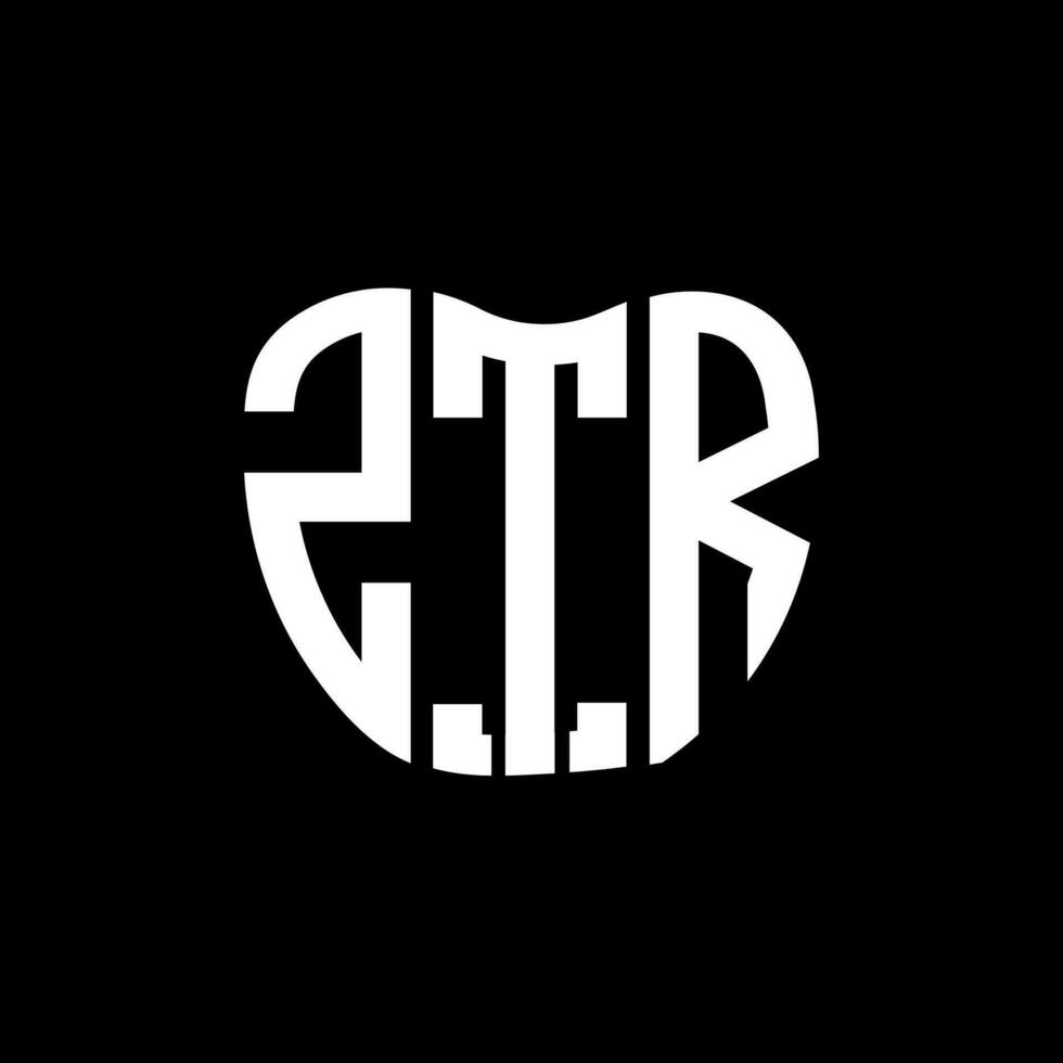 ztr brief logo creatief ontwerp. ztr uniek ontwerp. vector