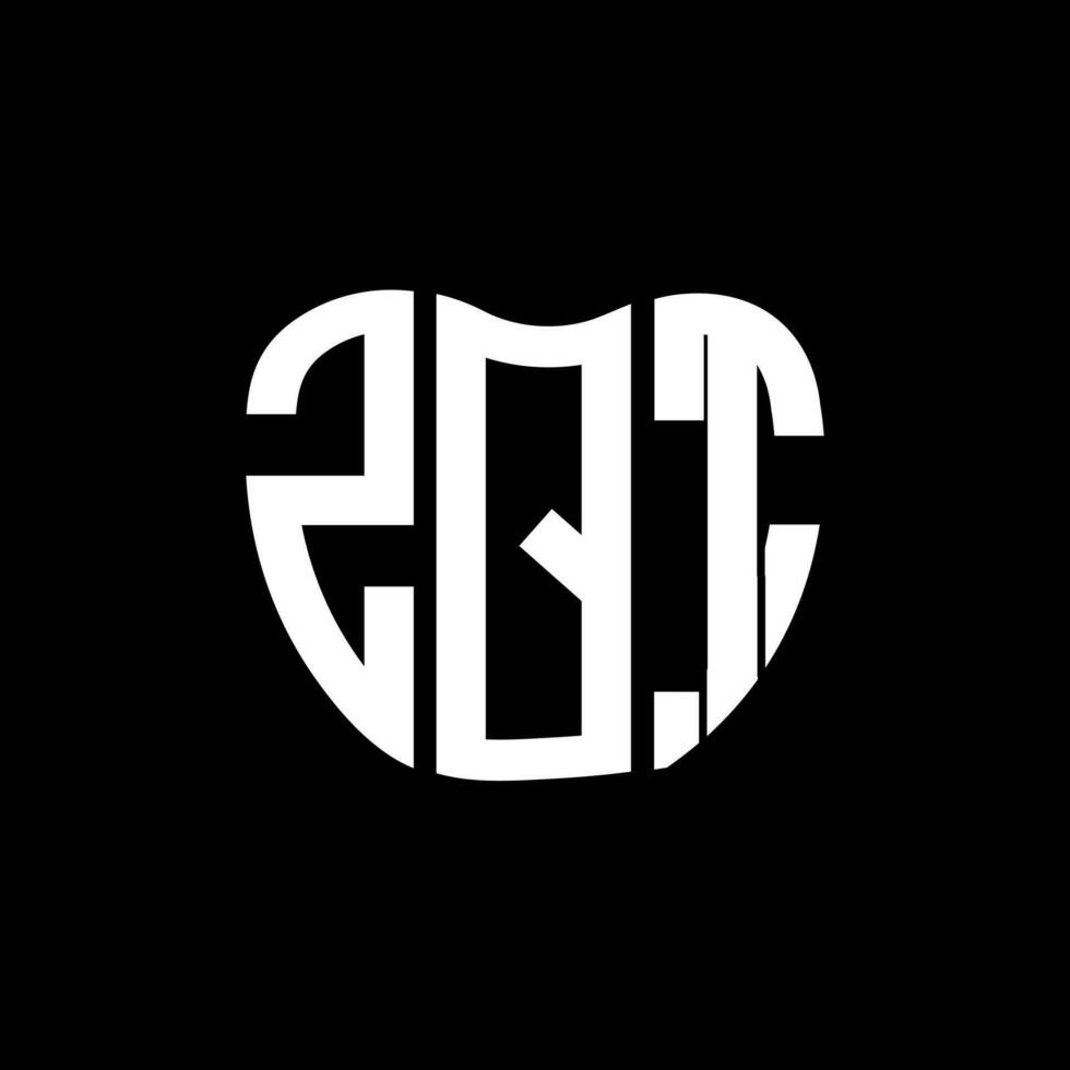 zqt brief logo creatief ontwerp. zqt uniek ontwerp. vector