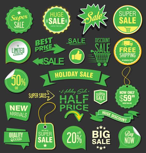 Moderne badges stickers en labels-collectie vector