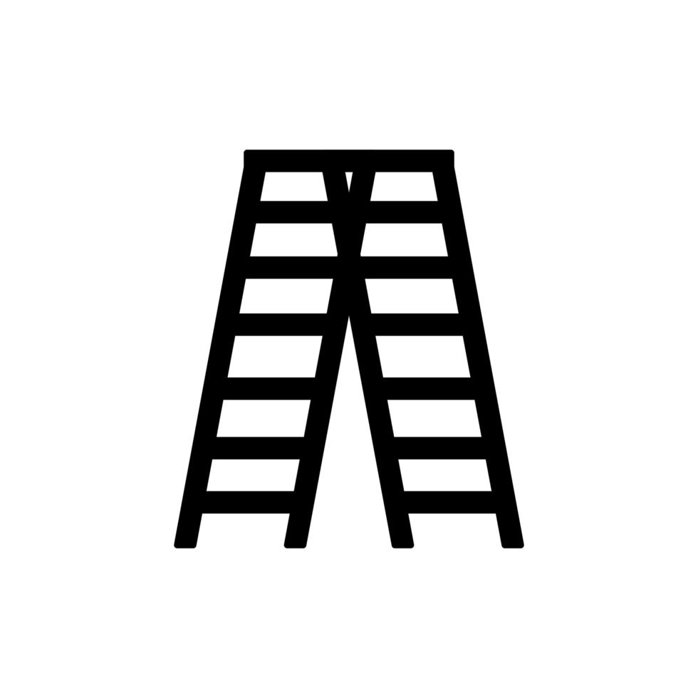 geïsoleerde ladder pictogram vector design