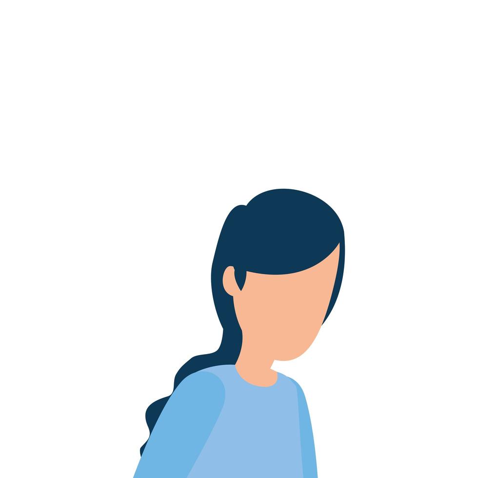 avatar vrouw persoon vector ontwerp