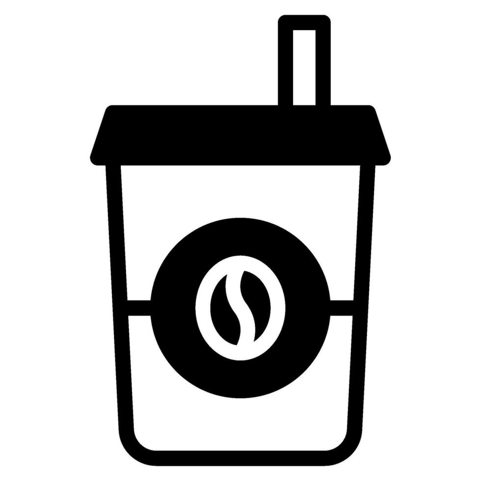 ijs koffie icoon vector