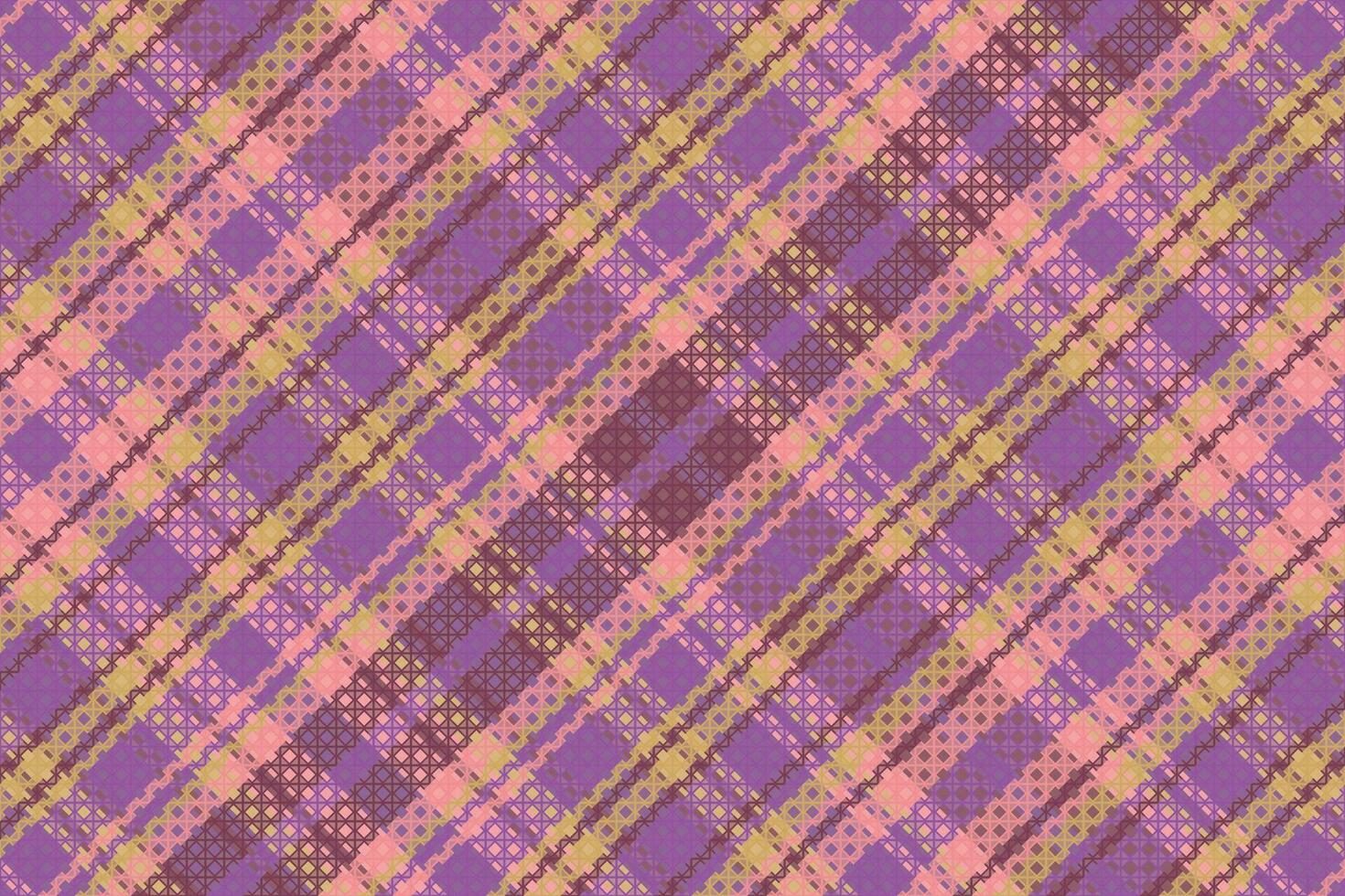 tartan geruite patroon met textuur en koffie kleur. vector