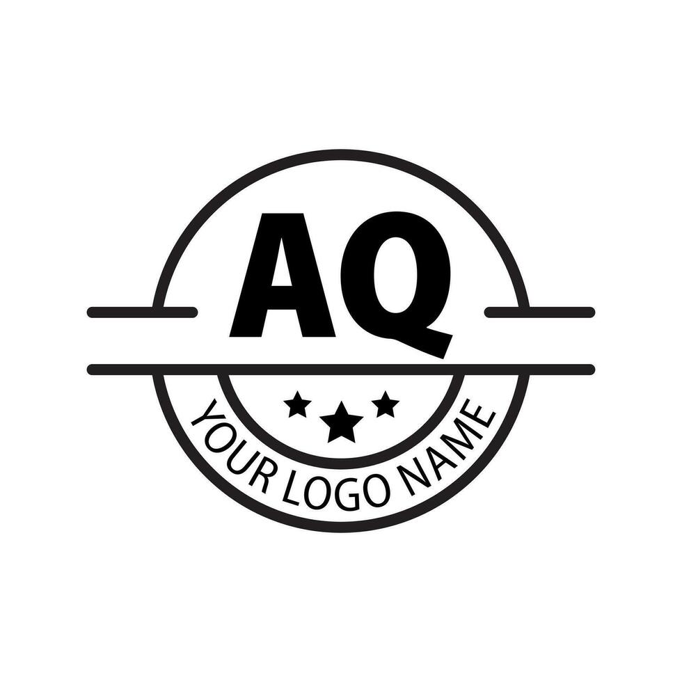 brief aq logo. een q. aq logo ontwerp vector illustratie voor creatief bedrijf, bedrijf, industrie. pro vector