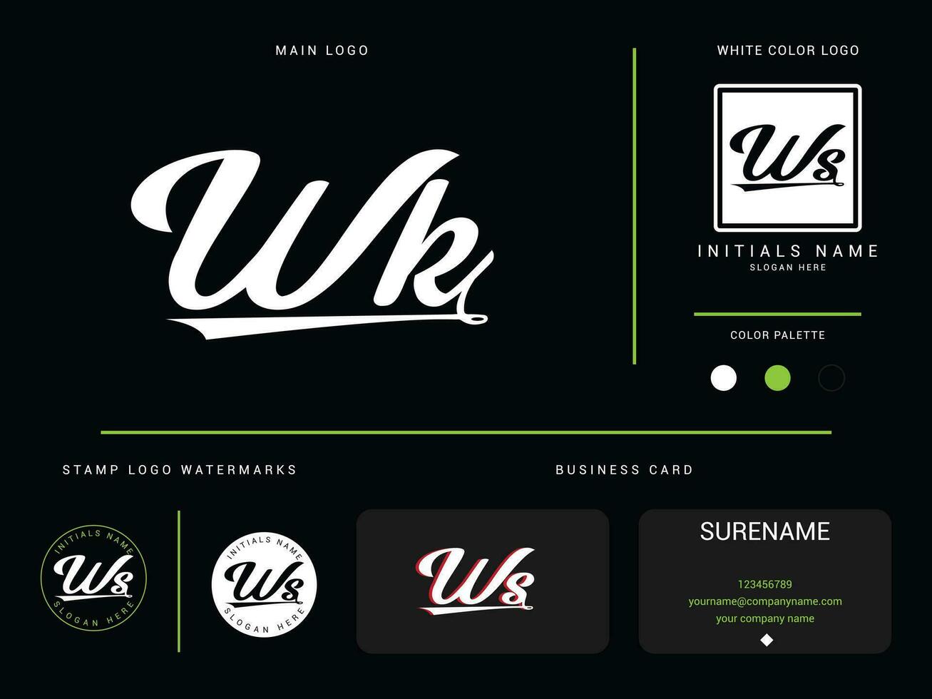 modern wk kleding logo branding, eerste luxe wk logo icoon vector voor uw mode winkel