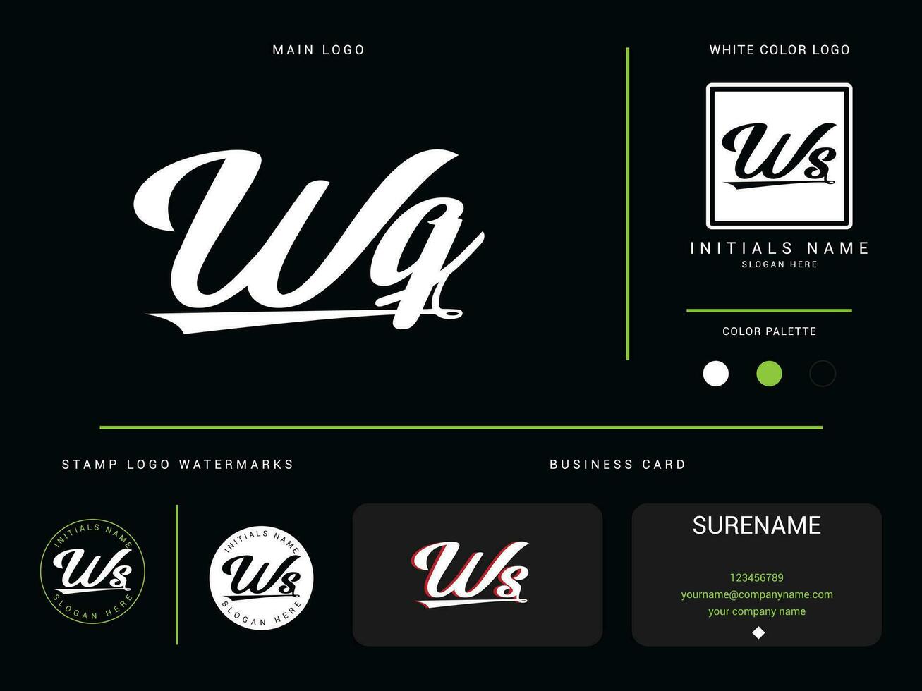 modern wq kleding logo branding, eerste luxe wq logo icoon vector voor uw mode winkel