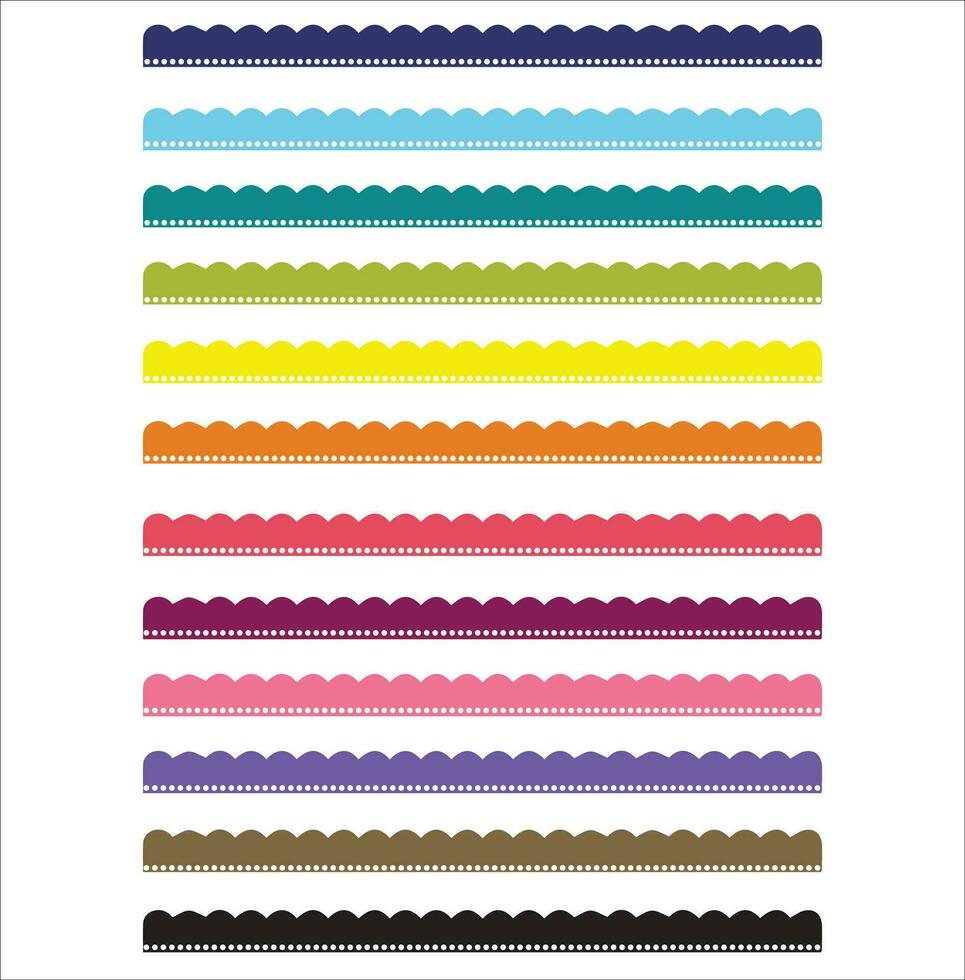 kleurrijk grens banier ontwerp clip art vector