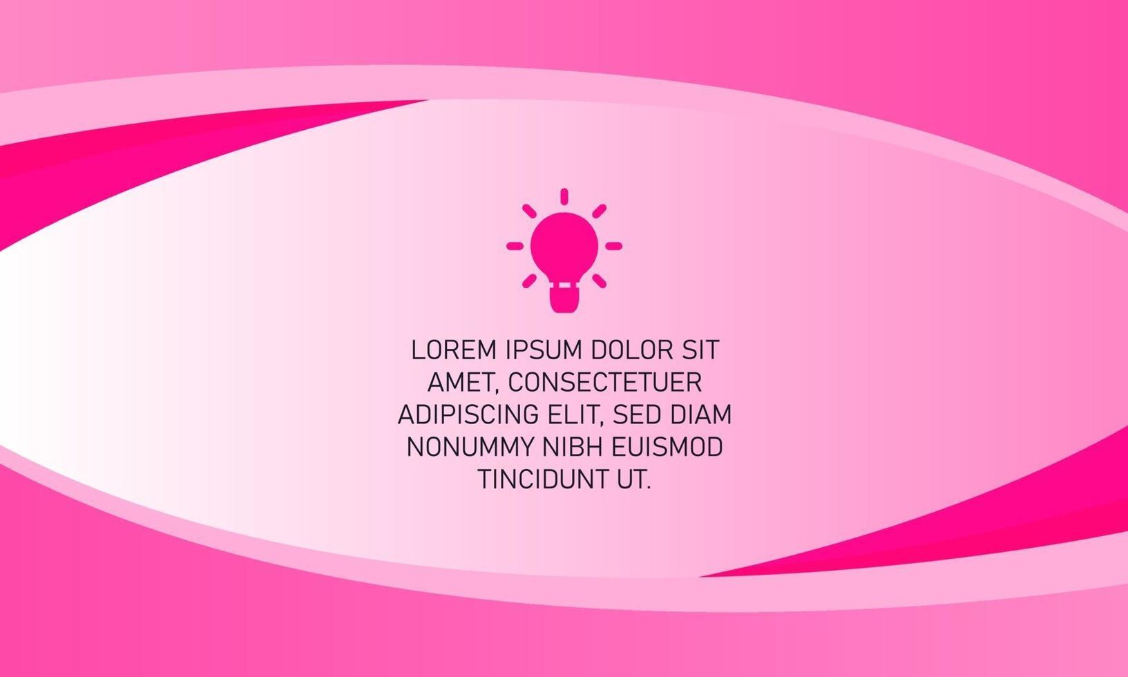 moderne roze achtergrond met gebogen vormen vector