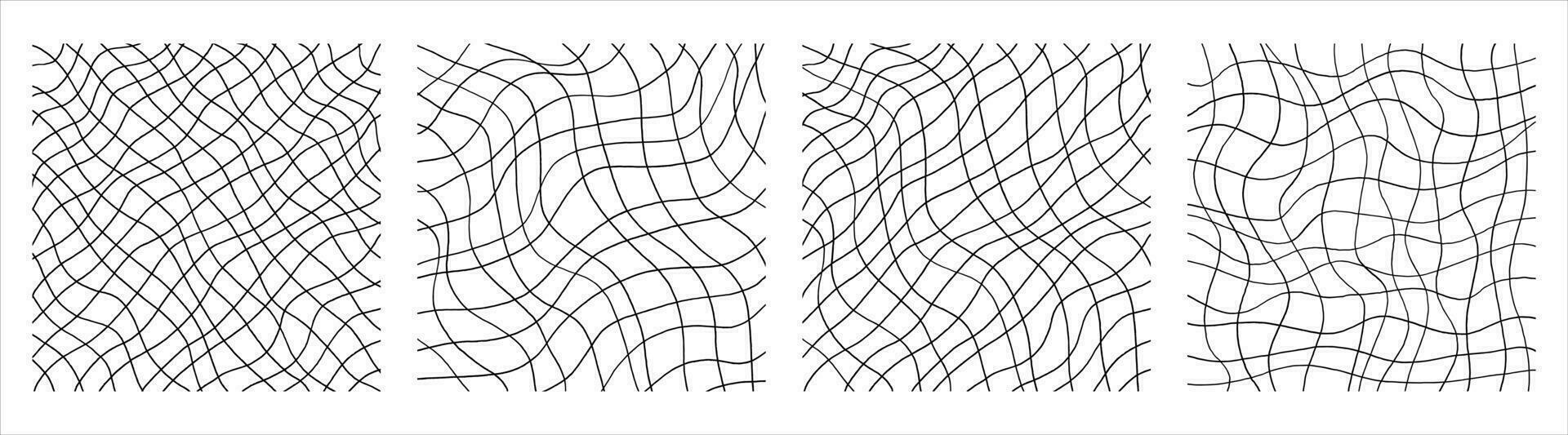 handgeschreven lijnen en beroertes in verschillend stijlen. perfect voor belettering en textuur. vector illustratie