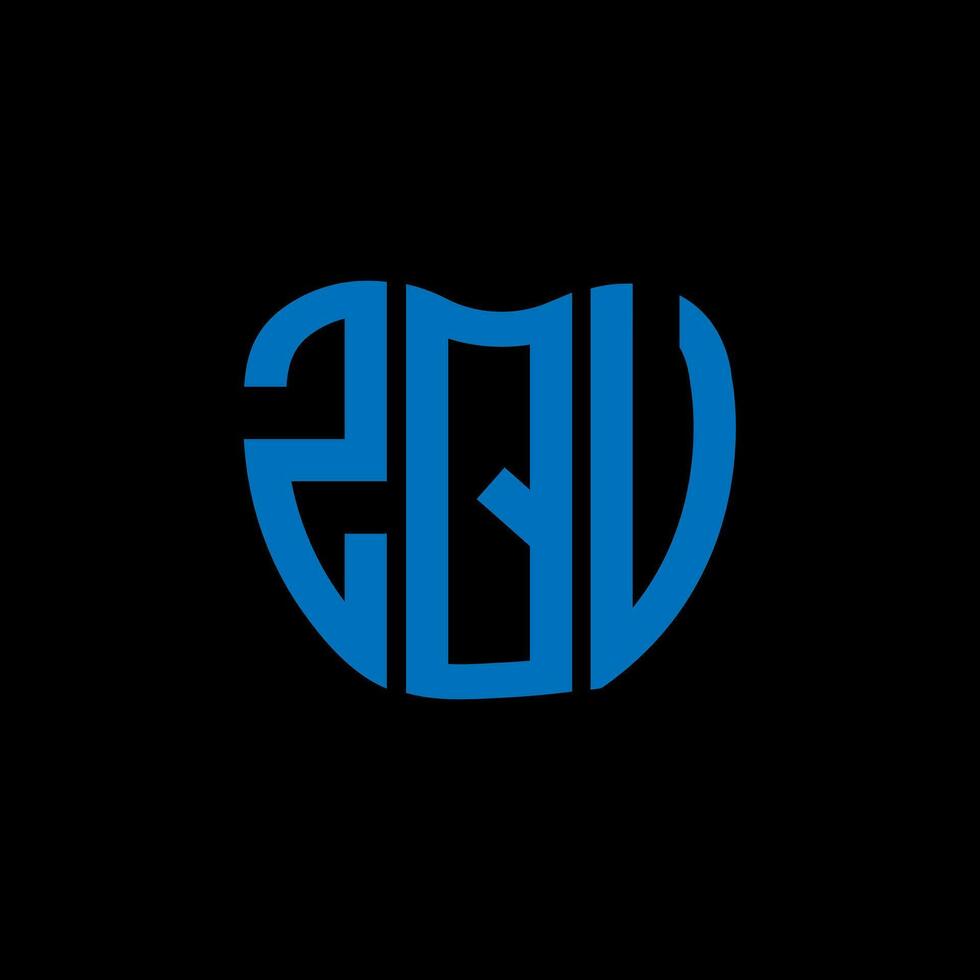 zqv brief logo creatief ontwerp. zqv uniek ontwerp. vector