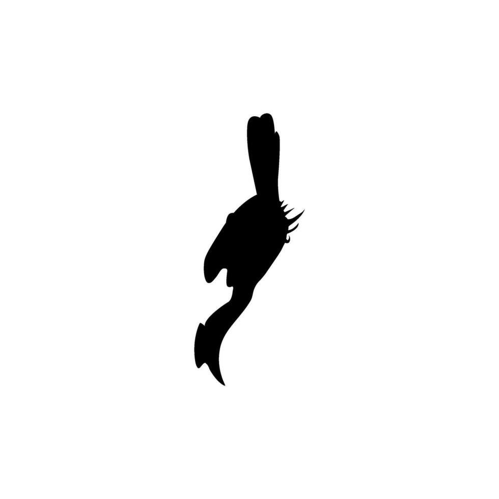 vliegend Super goed toeter vogel silhouet. kan gebruik voor kunst illustratie, logo gram, website, pictogram of grafisch ontwerp element. vector illustratie