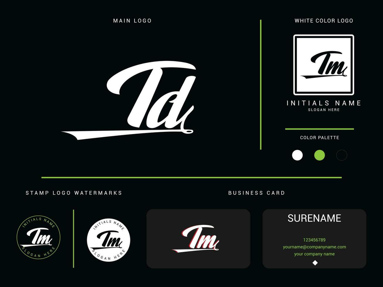 modern kleding td logo icoon, eerste luxe td mode logo brief vector voor kleding winkel