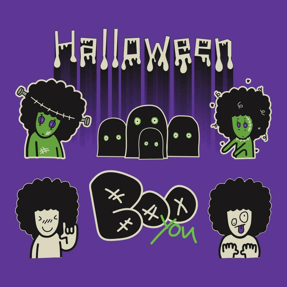 halloween geest tijd vector