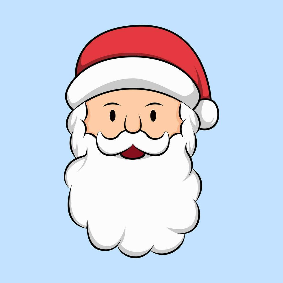 de kerstman claus tekenfilm. vrolijk Kerstmis vector