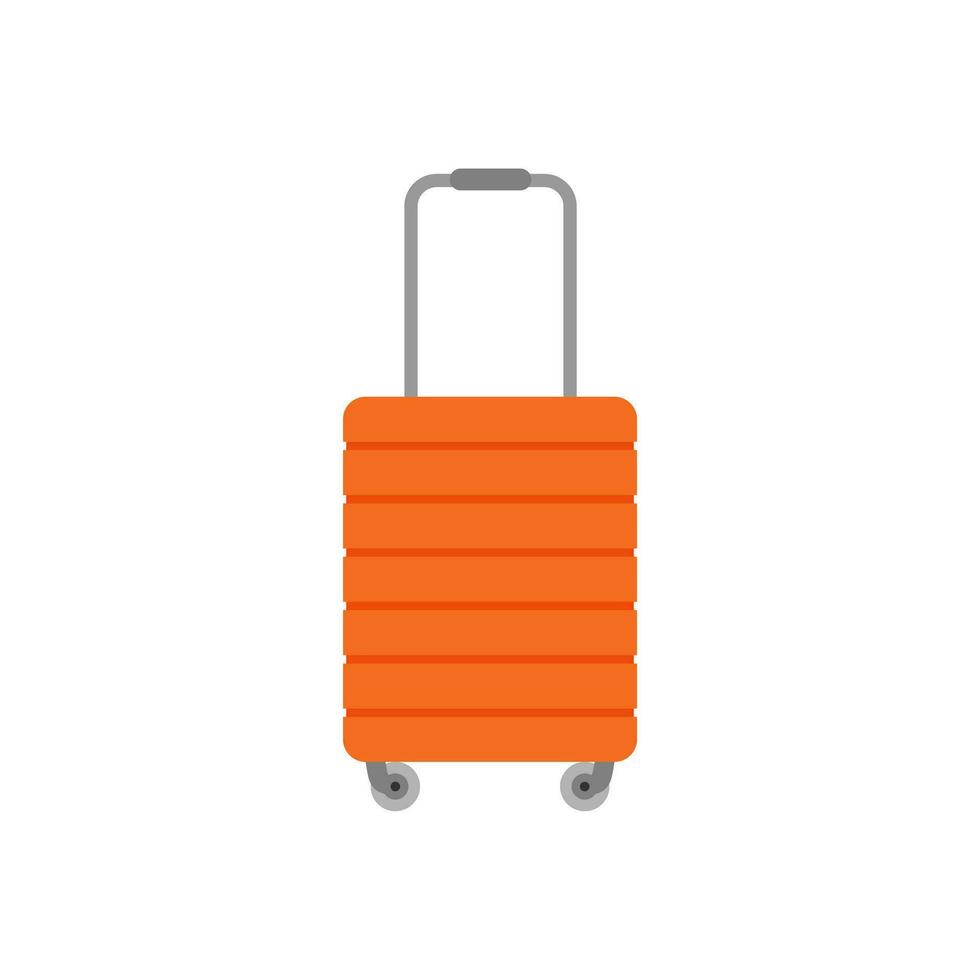 bagage voor reizen koffer voor vakantie en reis vector illustratie Aan wit achtergrond