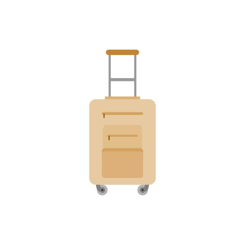 bagage voor reizen koffer voor vakantie en reis vector illustratie Aan wit achtergrond