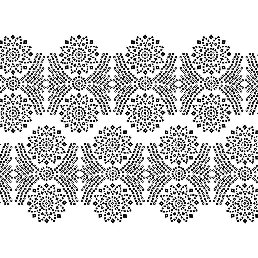 een zwart en wit naadloos herhaald patroon vector