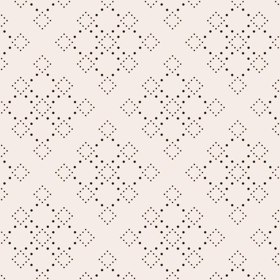 een zwart en wit stippel patroon Aan een roze achtergrond vector