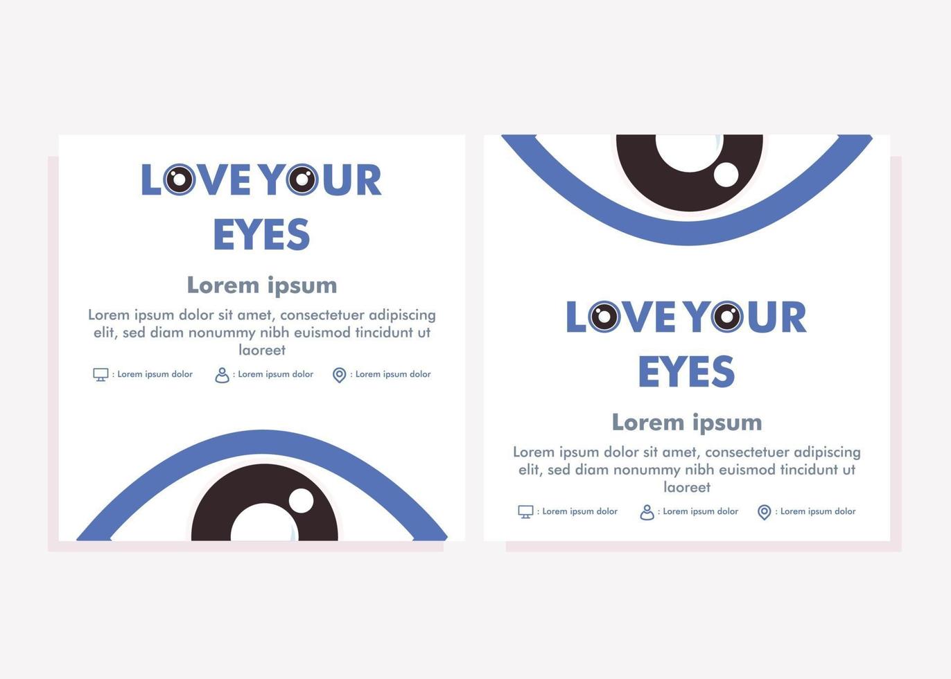 social media post voor World sight day vector