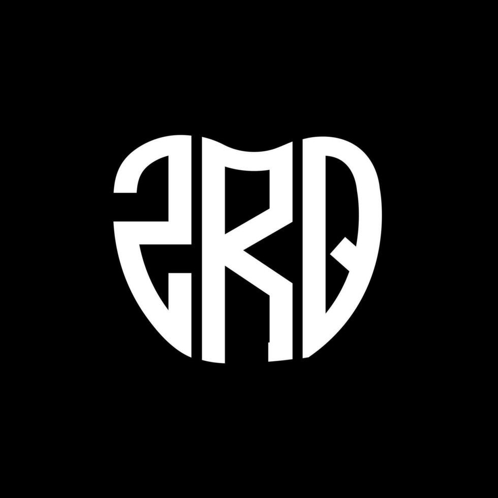 zrq brief logo creatief ontwerp. zrq uniek ontwerp. vector