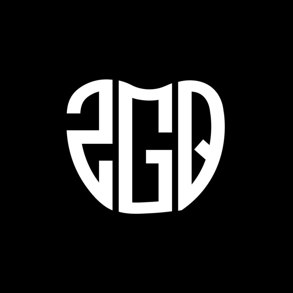 zgq brief logo creatief ontwerp. zgq uniek ontwerp. vector