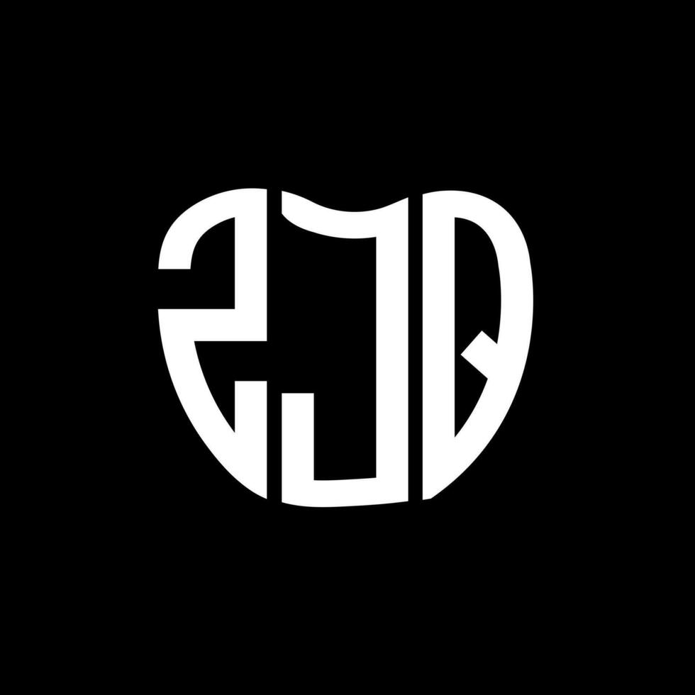 zjq brief logo creatief ontwerp. zjq uniek ontwerp. vector