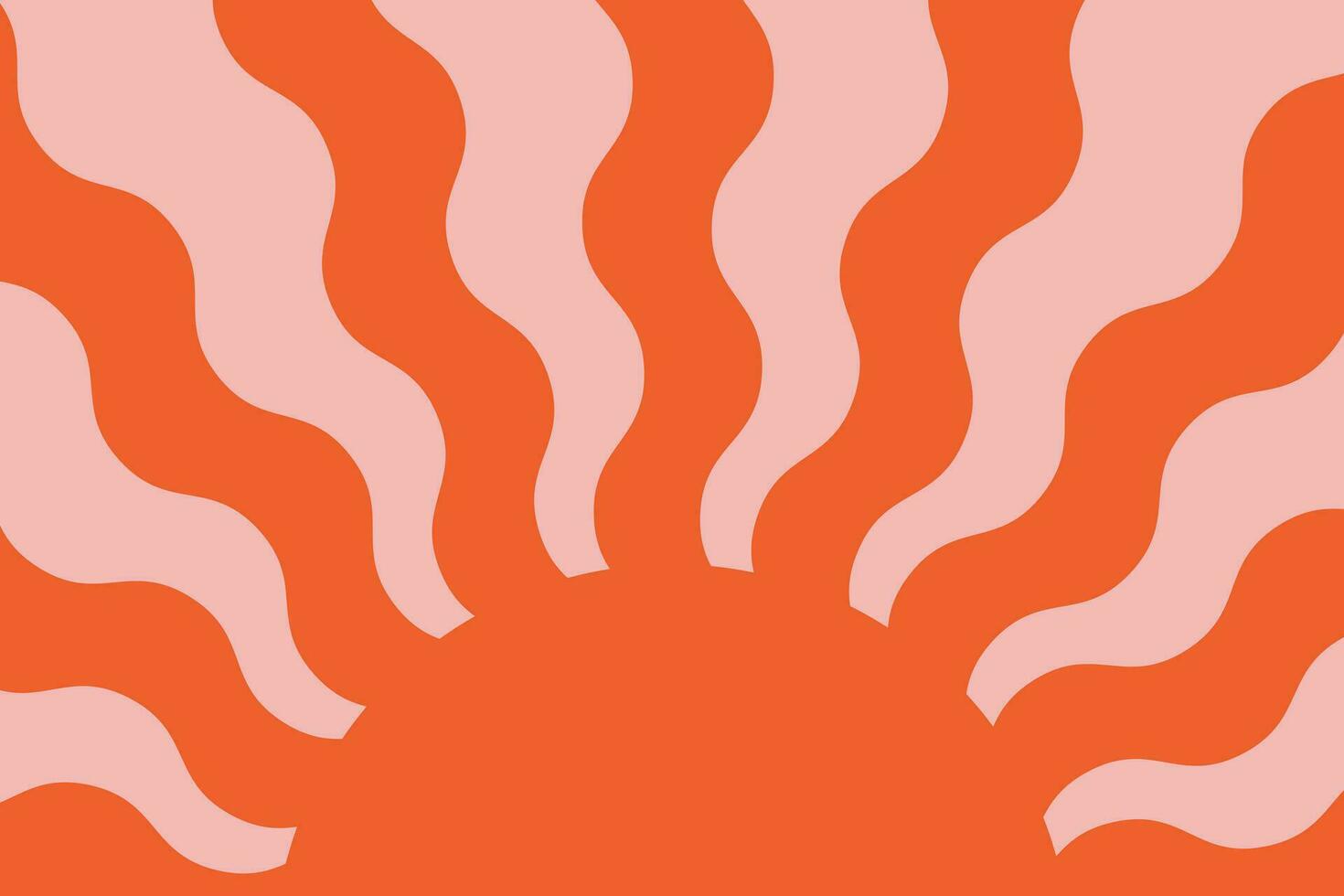 abstract groovy achtergrond met helder golvend zonnestraal in retro stijl Jaren 60-70. modieus funky backdrop met psychedelisch zon. kleurrijk hippie ontwerp met kopiëren ruimte. vector illustratie