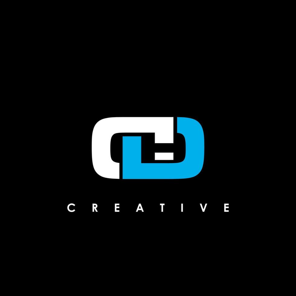 CD brief eerste logo ontwerp sjabloon vector illustratie