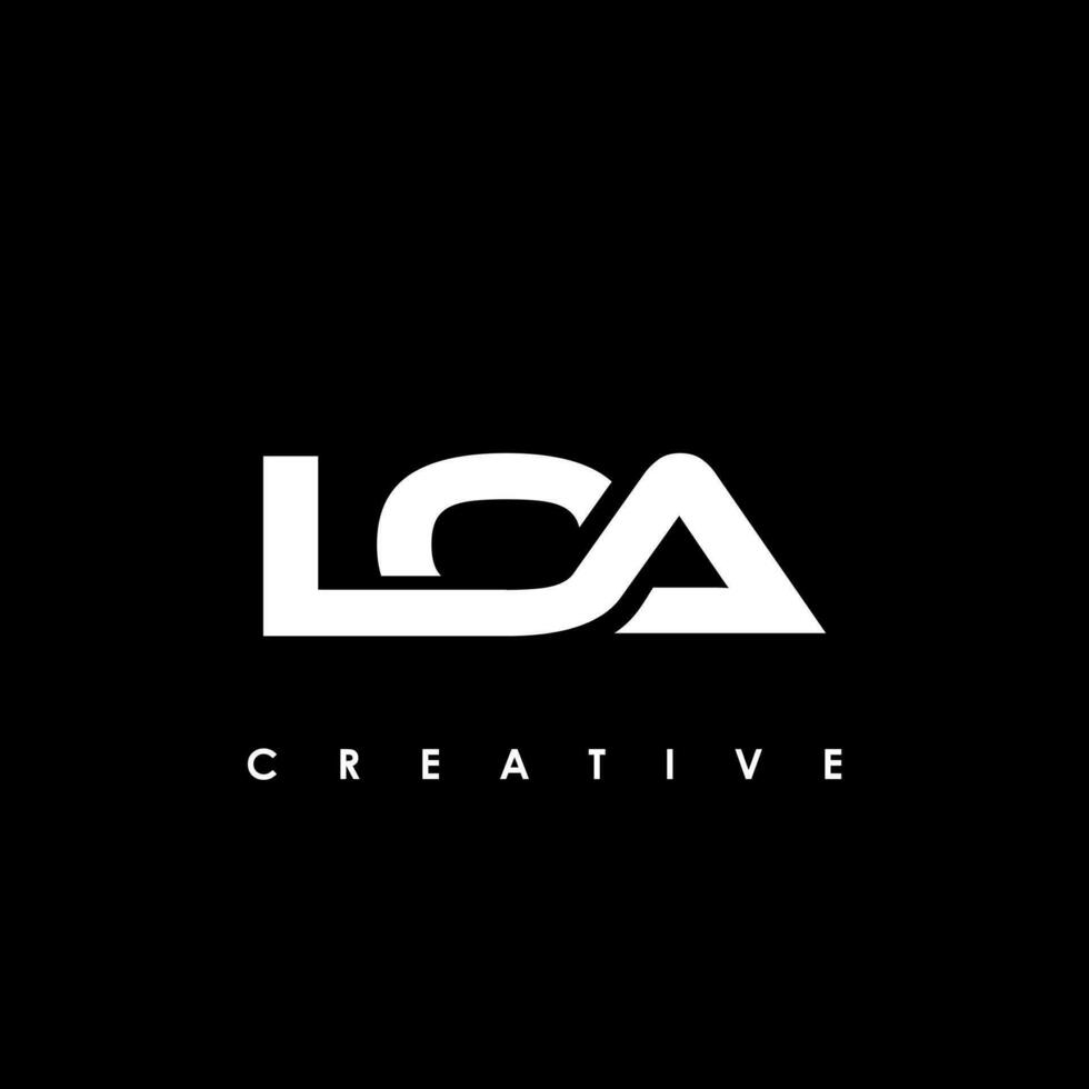 loa brief eerste logo ontwerp sjabloon vector illustratie