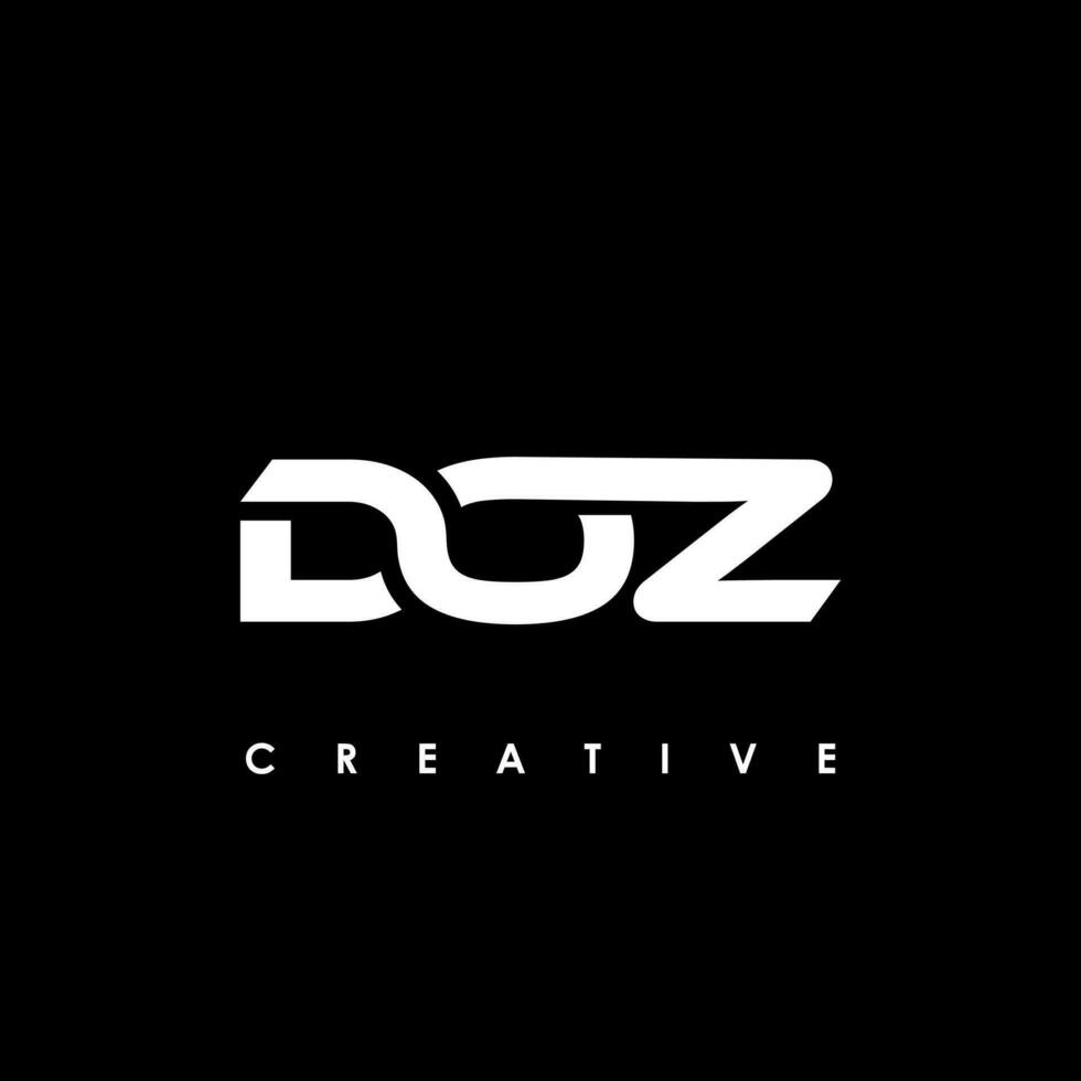 doz brief eerste logo ontwerp sjabloon vector illustratie