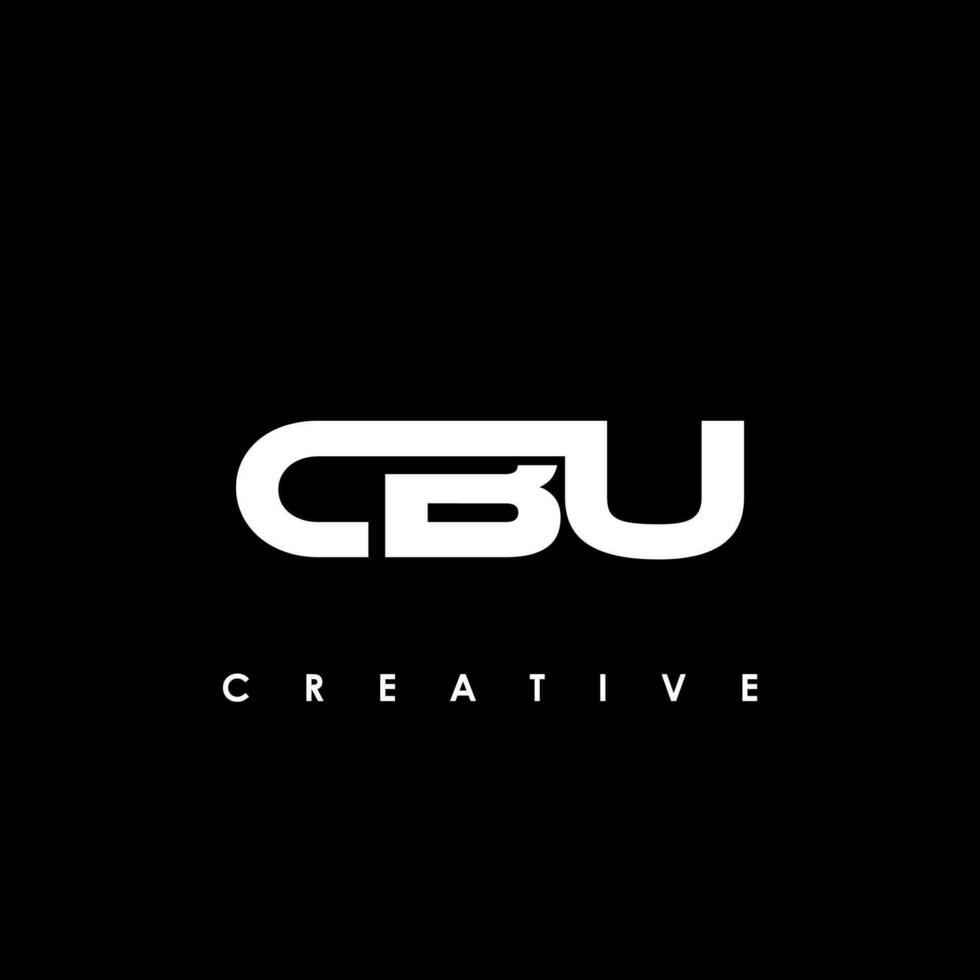 cbu brief eerste logo ontwerp sjabloon vector illustratie