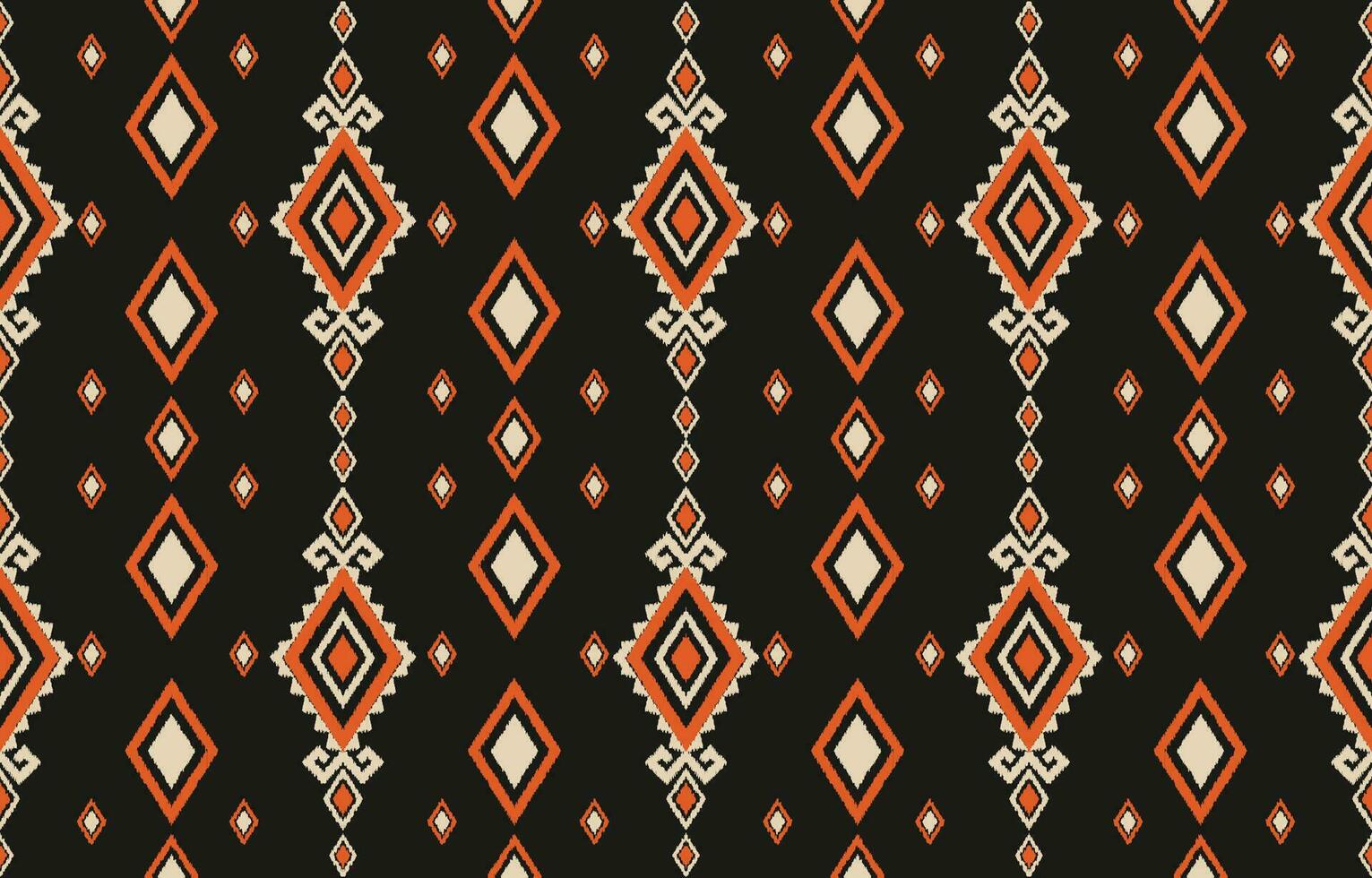 etnisch abstract ikat kunst. aztec ornament afdrukken. meetkundig etnisch patroon naadloos kleur oosters. ontwerp voor achtergrond ,gordijn, tapijt, behang, kleding, inpakken, batik, vector illustratie.