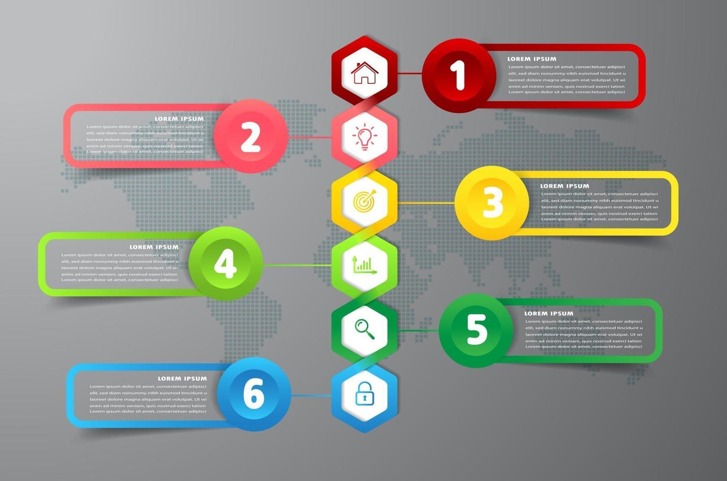 moderne tijdlijn tekstvaksjabloon, infographicsbanner vector