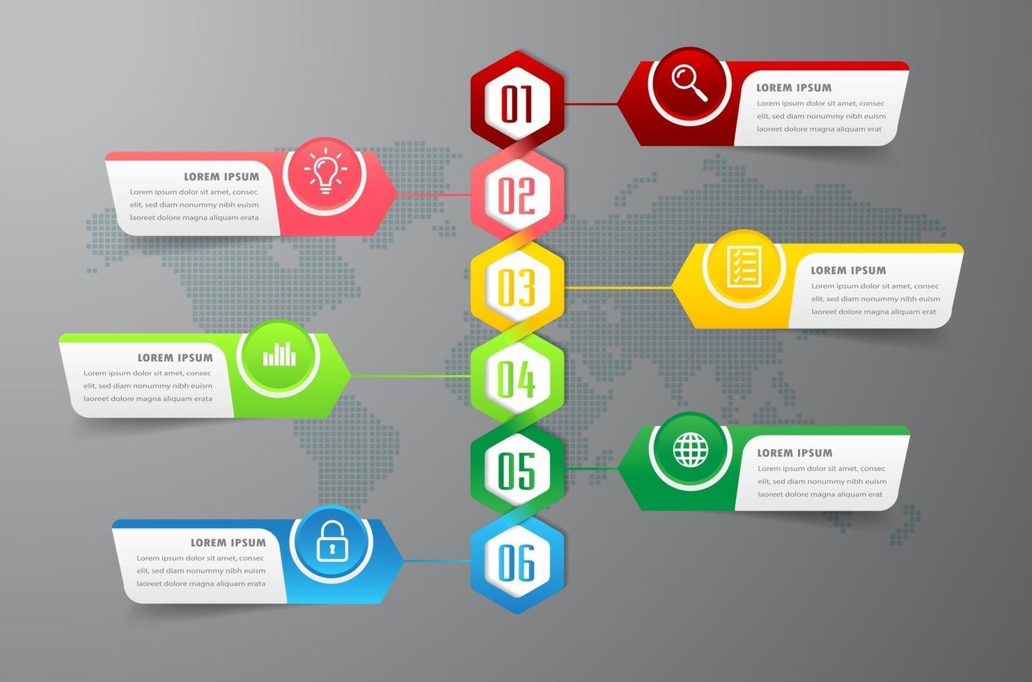 moderne tijdlijn tekstvaksjabloon, infographicsbanner vector