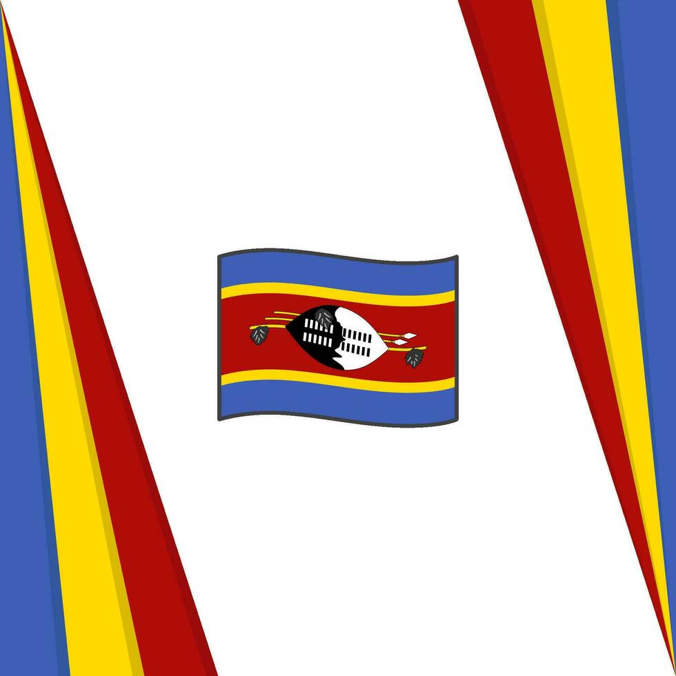 Swaziland vlag abstract achtergrond ontwerp sjabloon. Swaziland onafhankelijkheid dag banier sociaal media na. Swaziland vlag vector