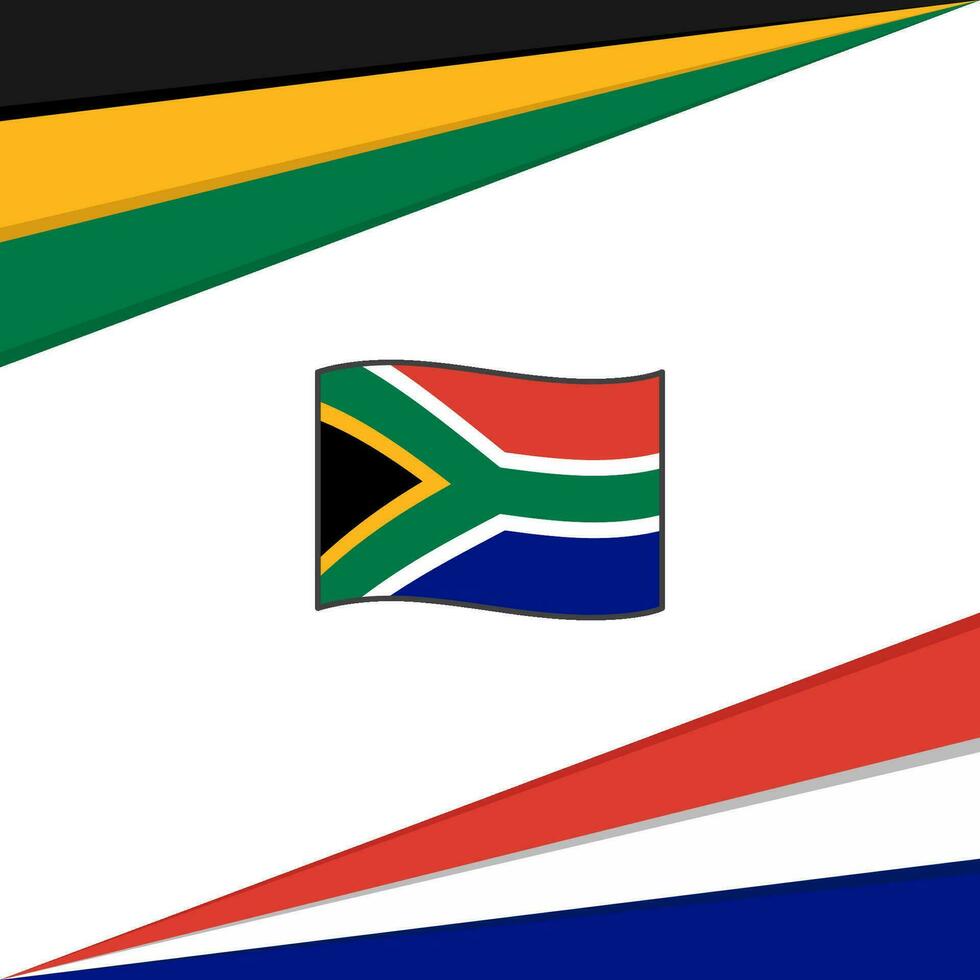 zuiden Afrika vlag abstract achtergrond ontwerp sjabloon. zuiden Afrika onafhankelijkheid dag banier sociaal media na. zuiden Afrika ontwerp vector