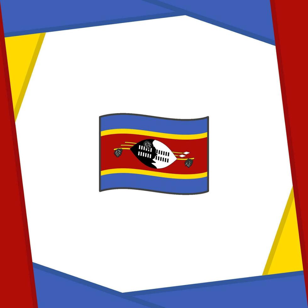 Swaziland vlag abstract achtergrond ontwerp sjabloon. Swaziland onafhankelijkheid dag banier sociaal media na. Swaziland banier vector