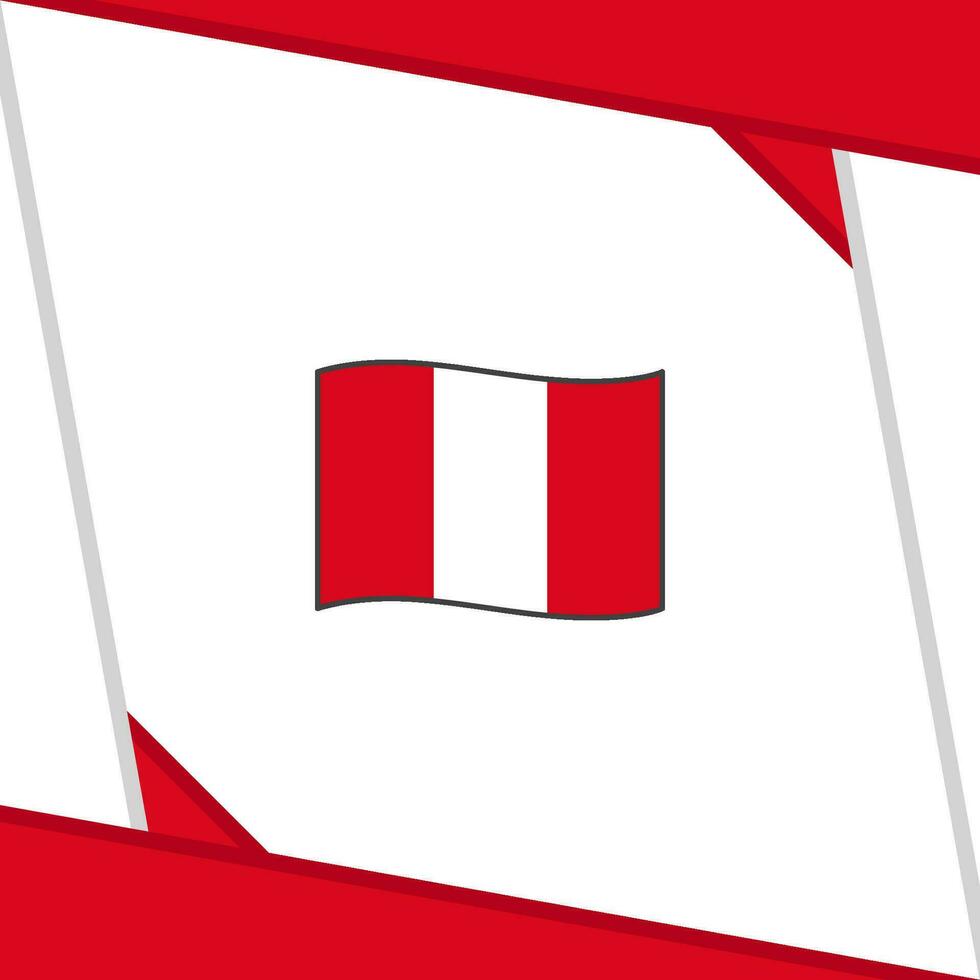Peru vlag abstract achtergrond ontwerp sjabloon. Peru onafhankelijkheid dag banier sociaal media na. Peru onafhankelijkheid dag vector