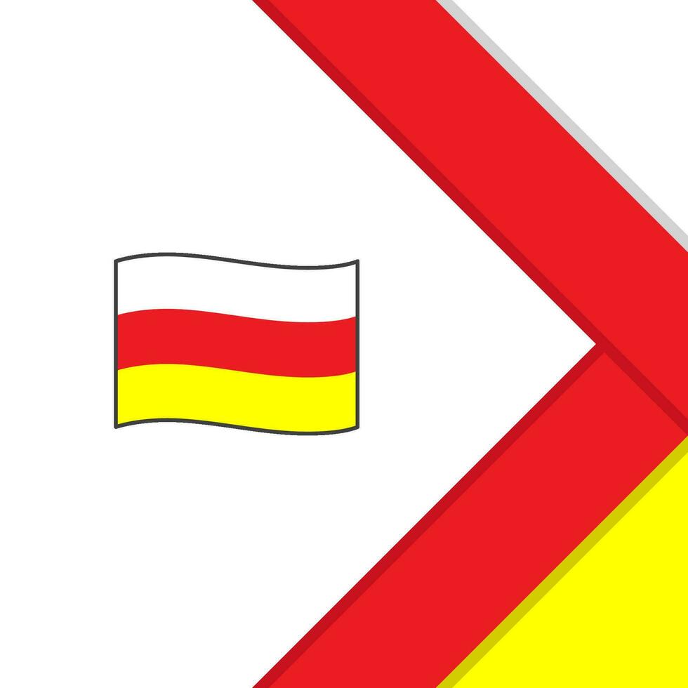 zuiden ossetië vlag abstract achtergrond ontwerp sjabloon. zuiden ossetië onafhankelijkheid dag banier sociaal media na. zuiden ossetië tekenfilm vector