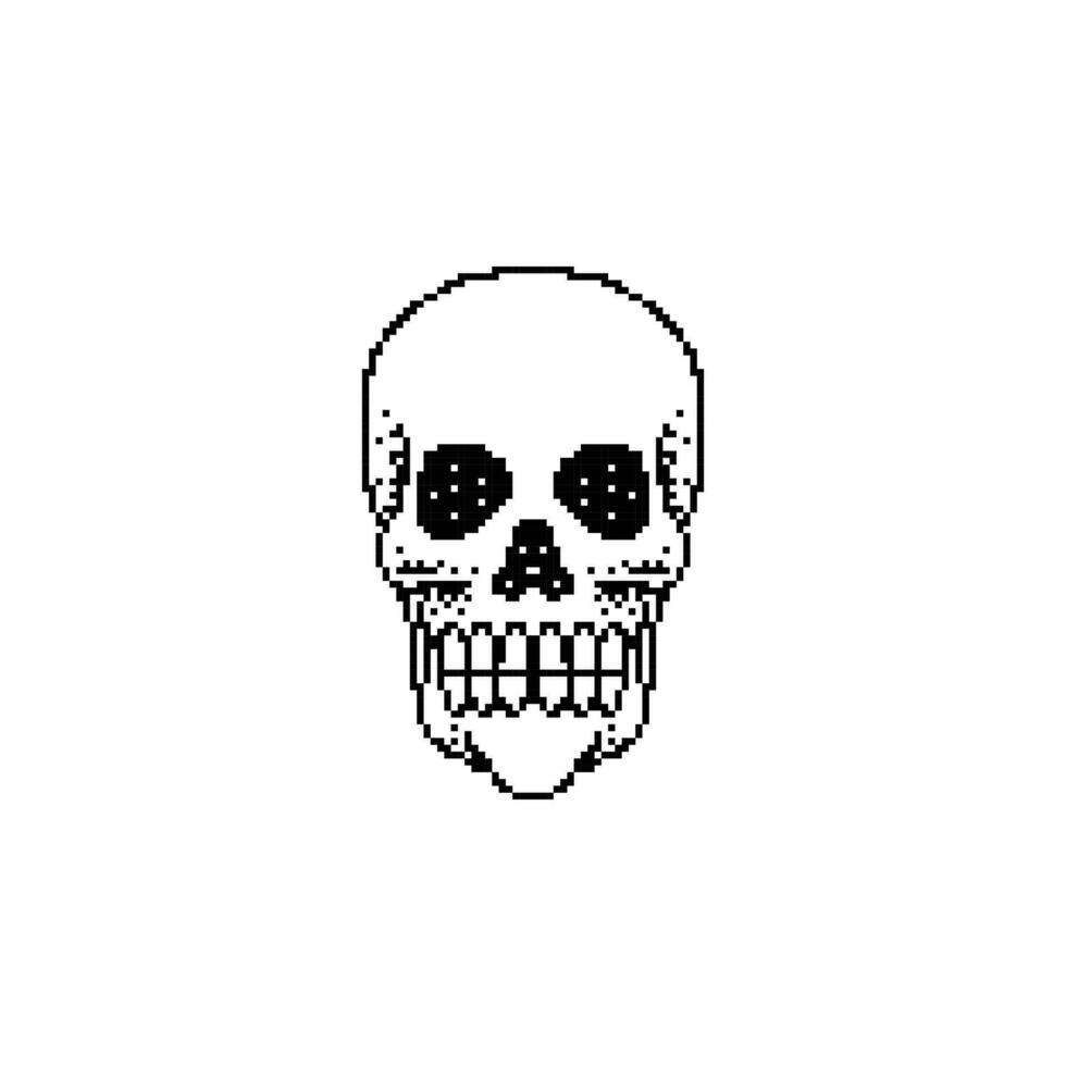 schedel logo icoon vector